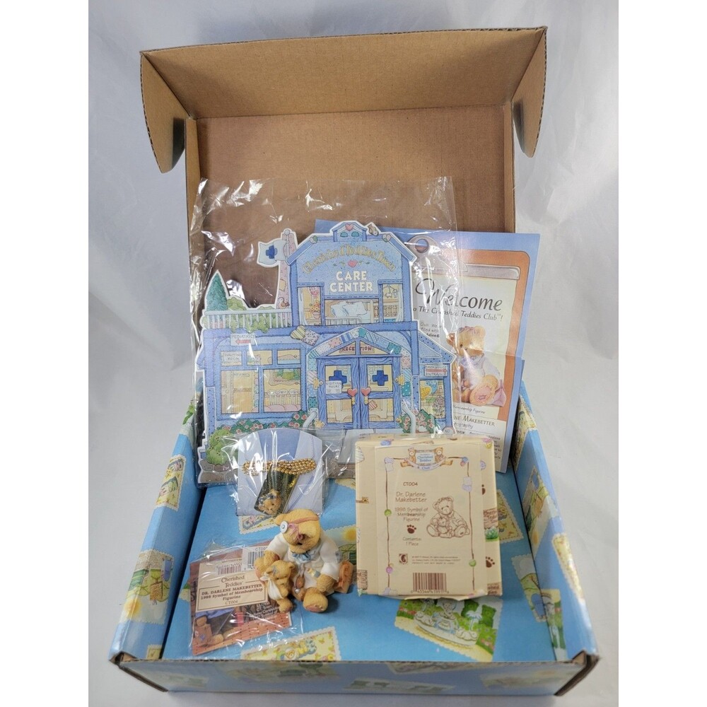 Cherished Teddies Members Club Dr Darlene Makebetter CT004 Figurine Necklace 98